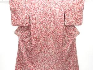 花鳥模様手織り紬着物